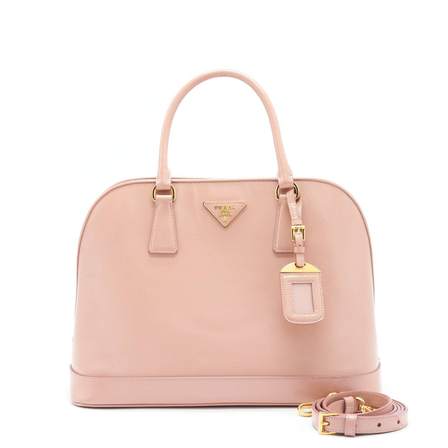 Prada Saffiano Tote Purse Nude