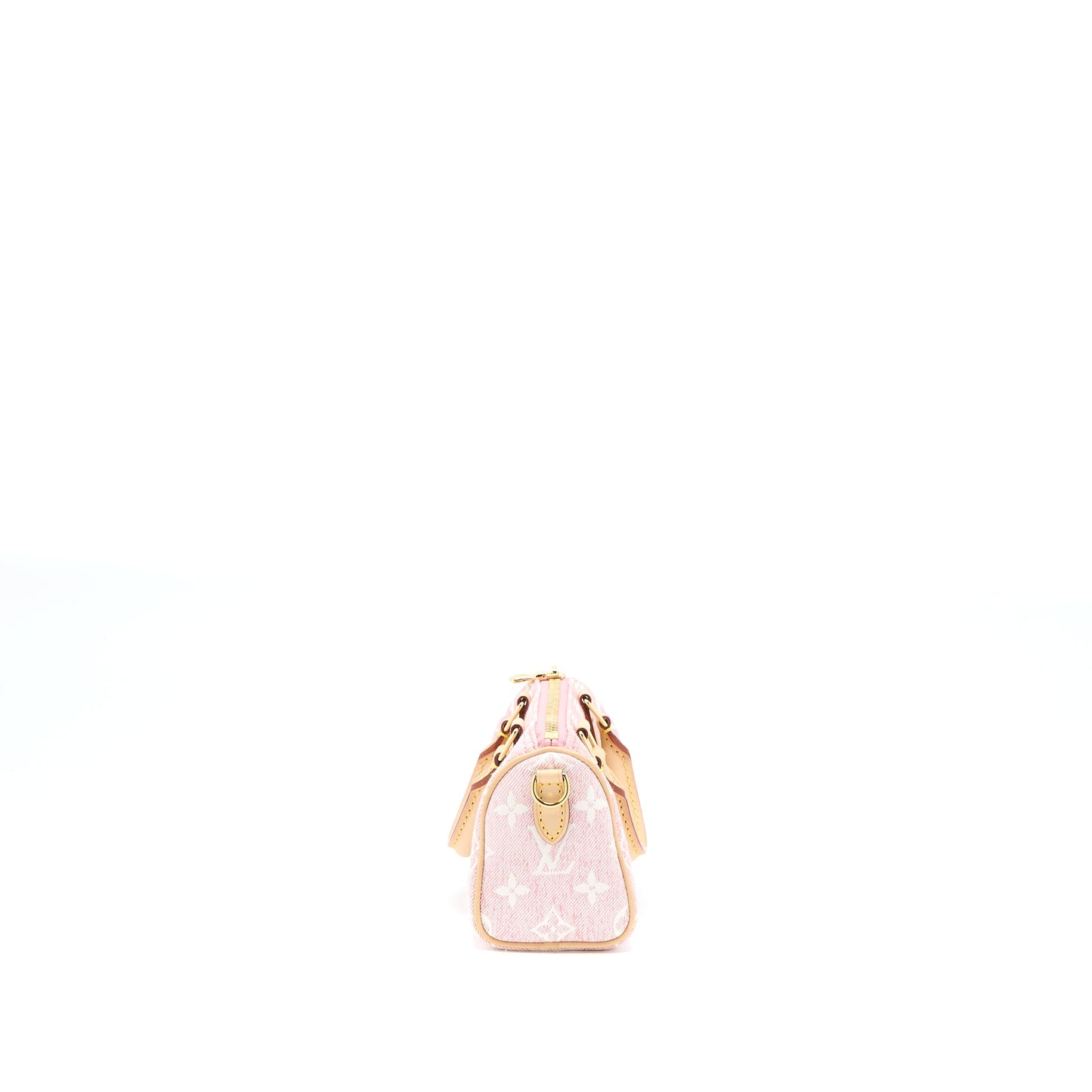 Louis Vuitton Nano Speedy Monogram Jacquard Denim Pink (New Version)