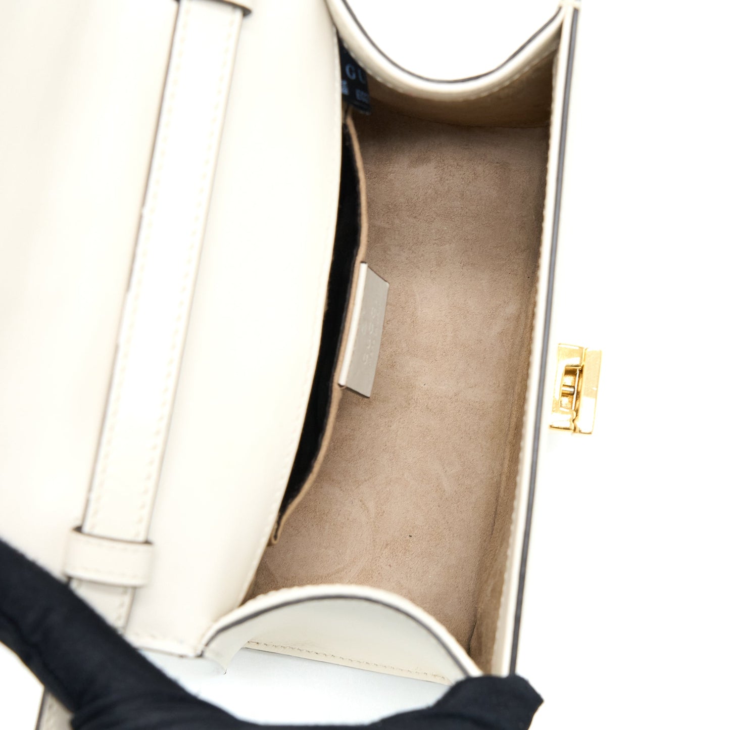 Gucci Mini Sylvia Top Handle Purse White