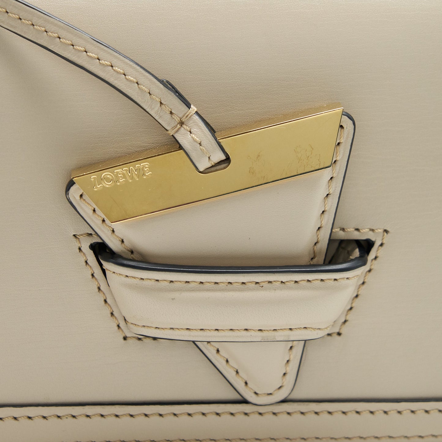 Loewe Barcelona Crossbody Bag Small In Light Beige