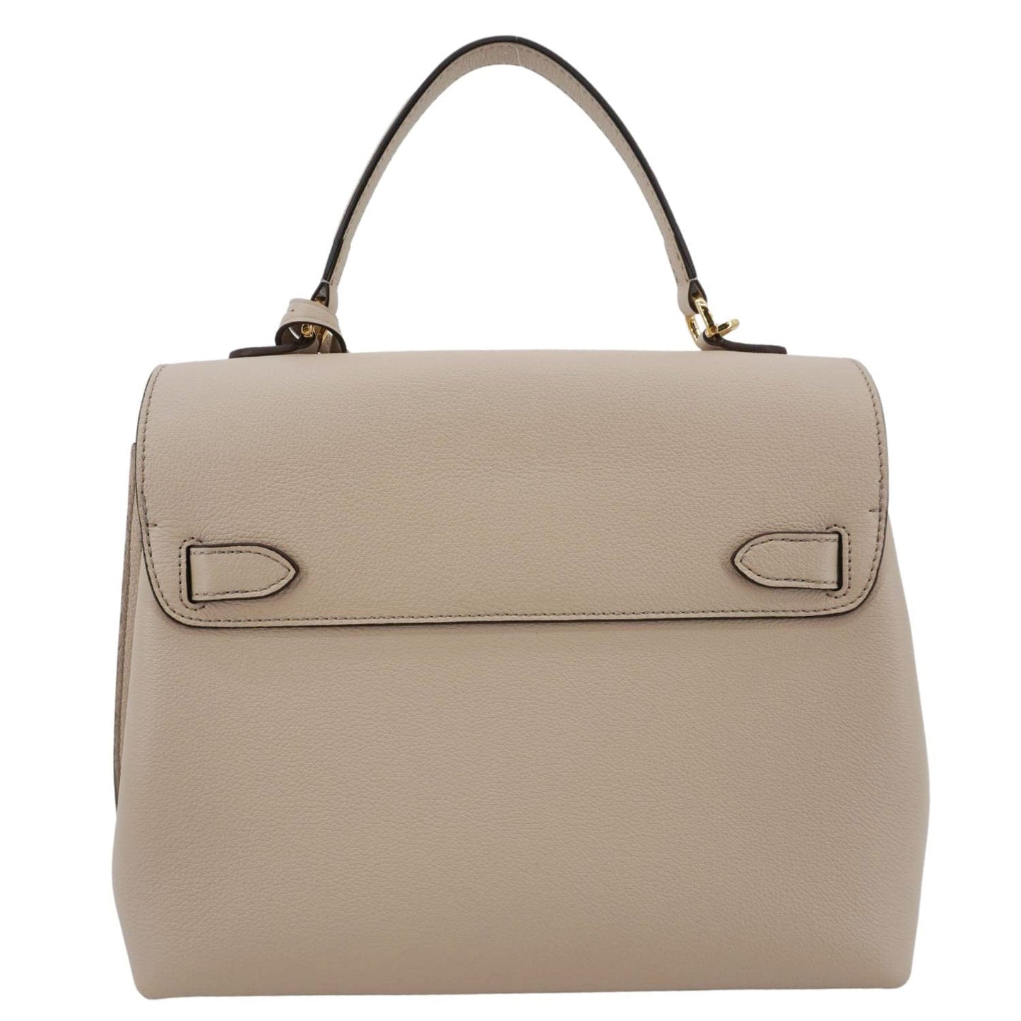 LOUIS VUITTON Lockme Ever MM Leather Shoulder Bag Greige