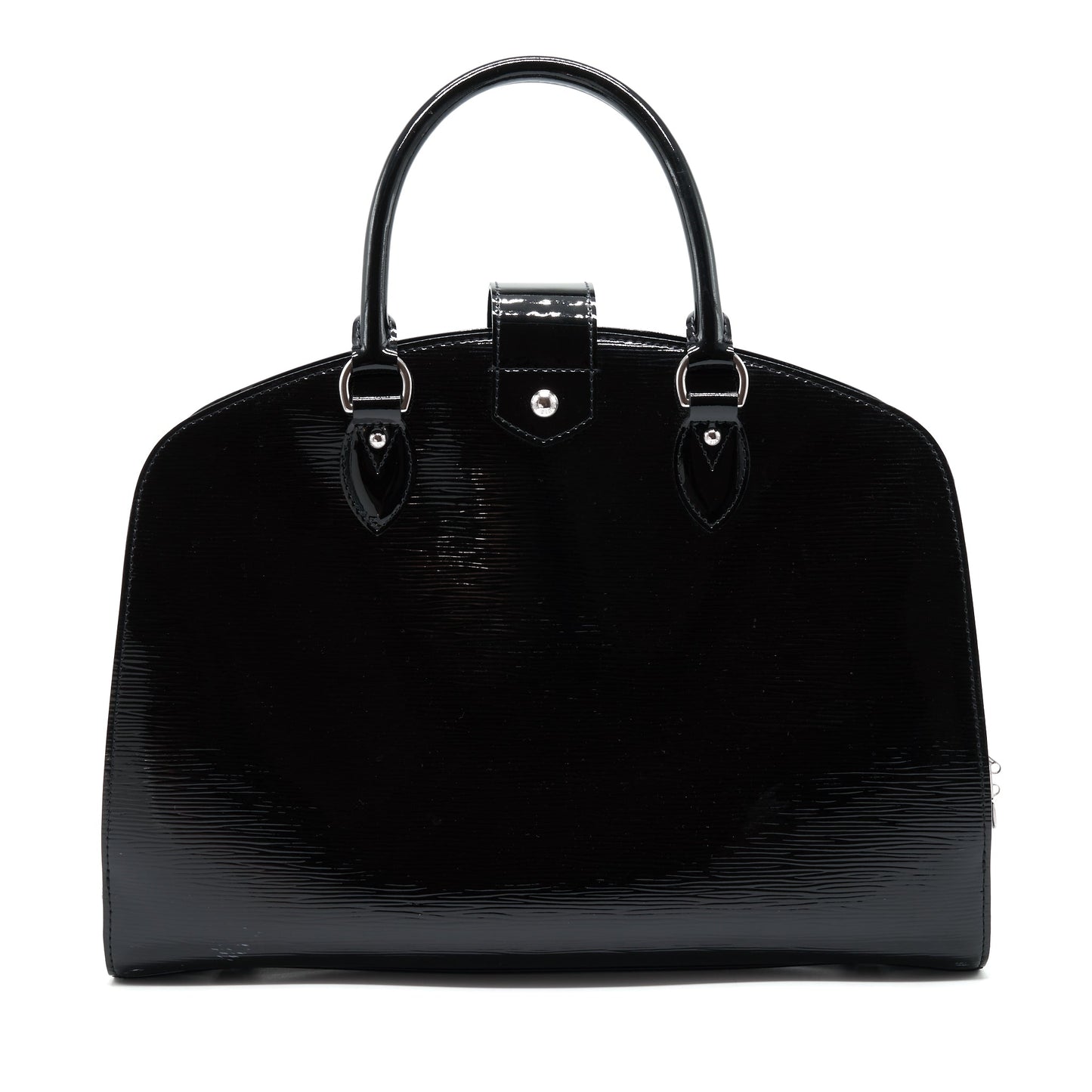 Louis Vuitton Patent Epi Tote Purse Black