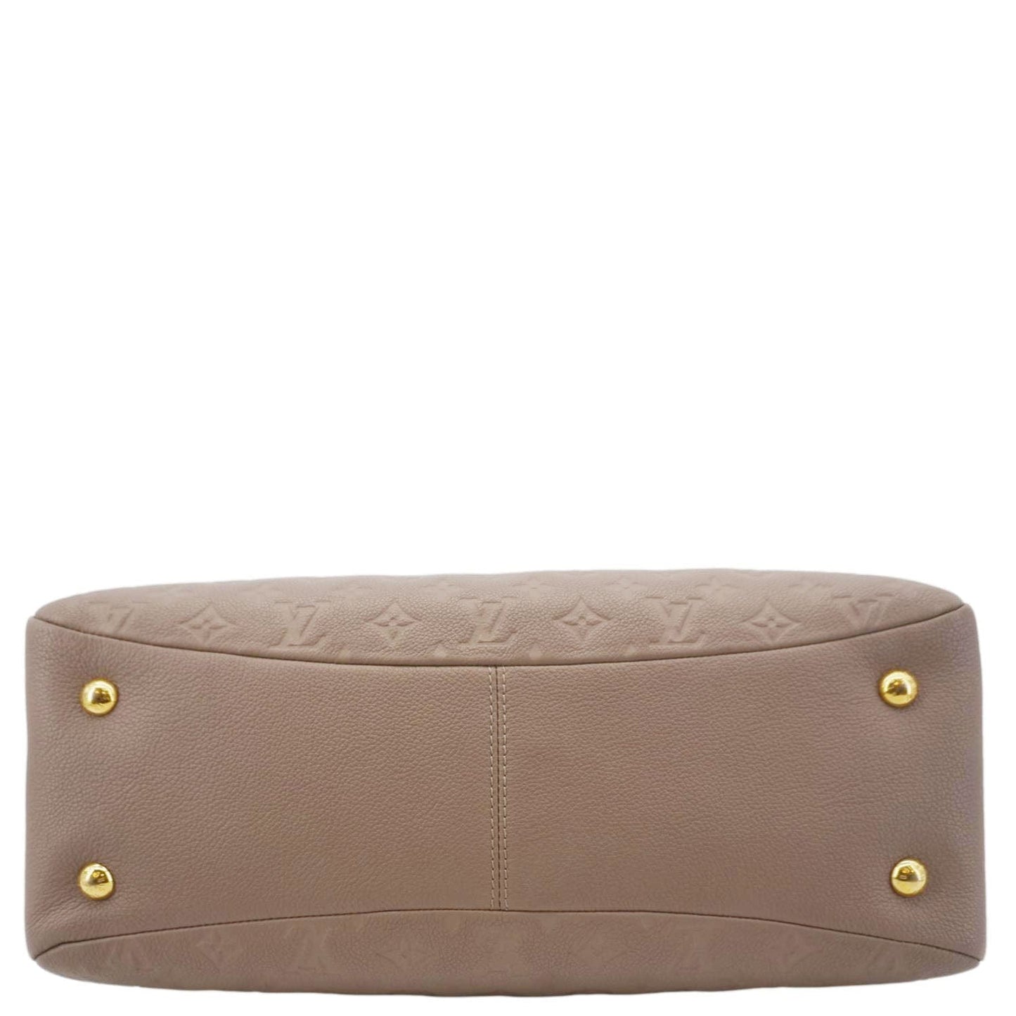 LOUIS VUITTON Ponthieu MM Empreinte Leather Shoulder Bag Taupe