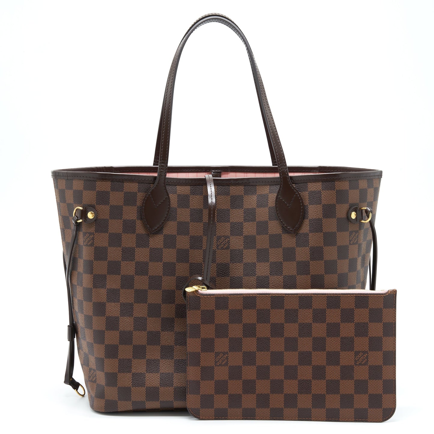Louis Vuitton Neverfull Damier Ebene Canvas / Rose Ballerine