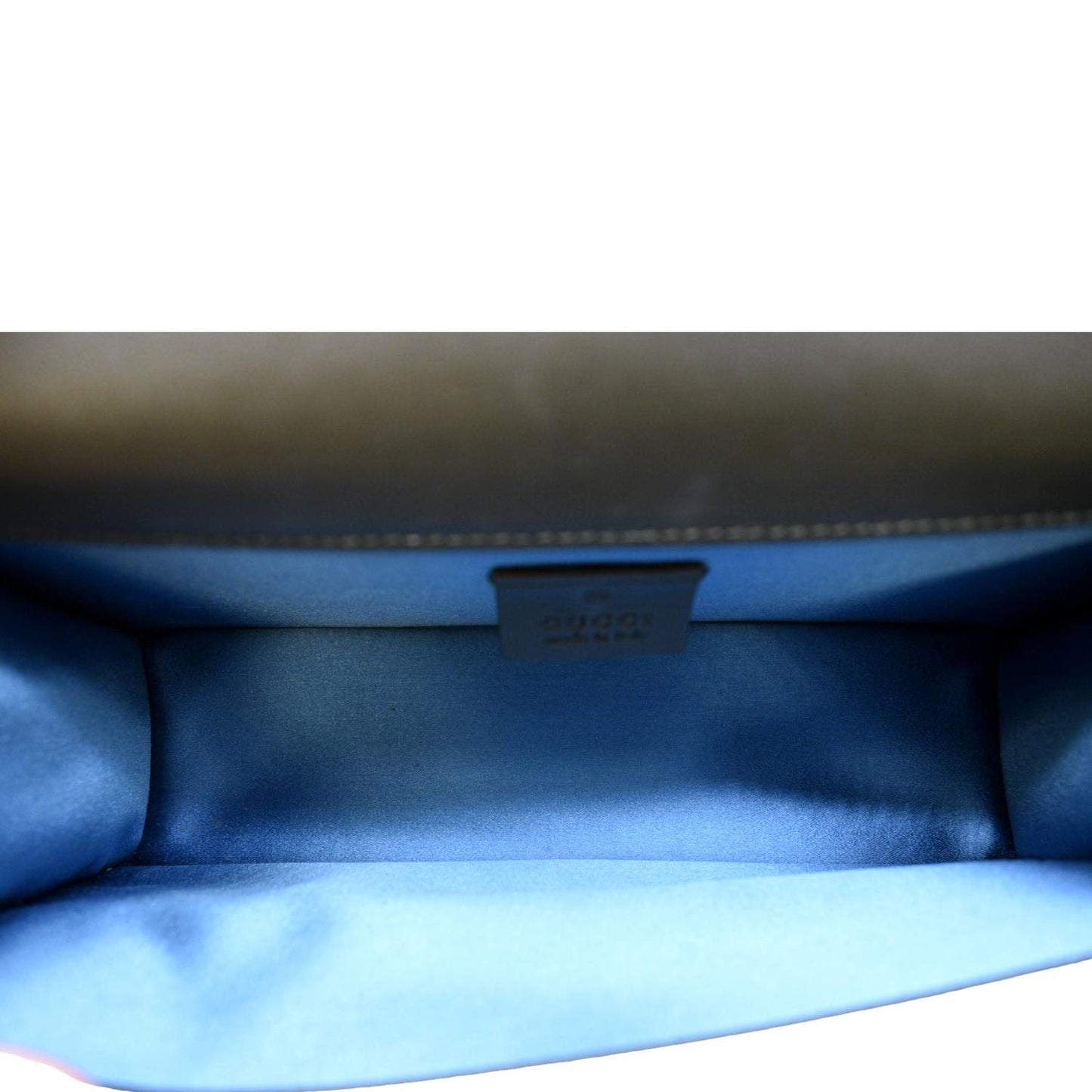 GUCCI Dionysus Small GG Velvet Shoulder Bag Olive 499623