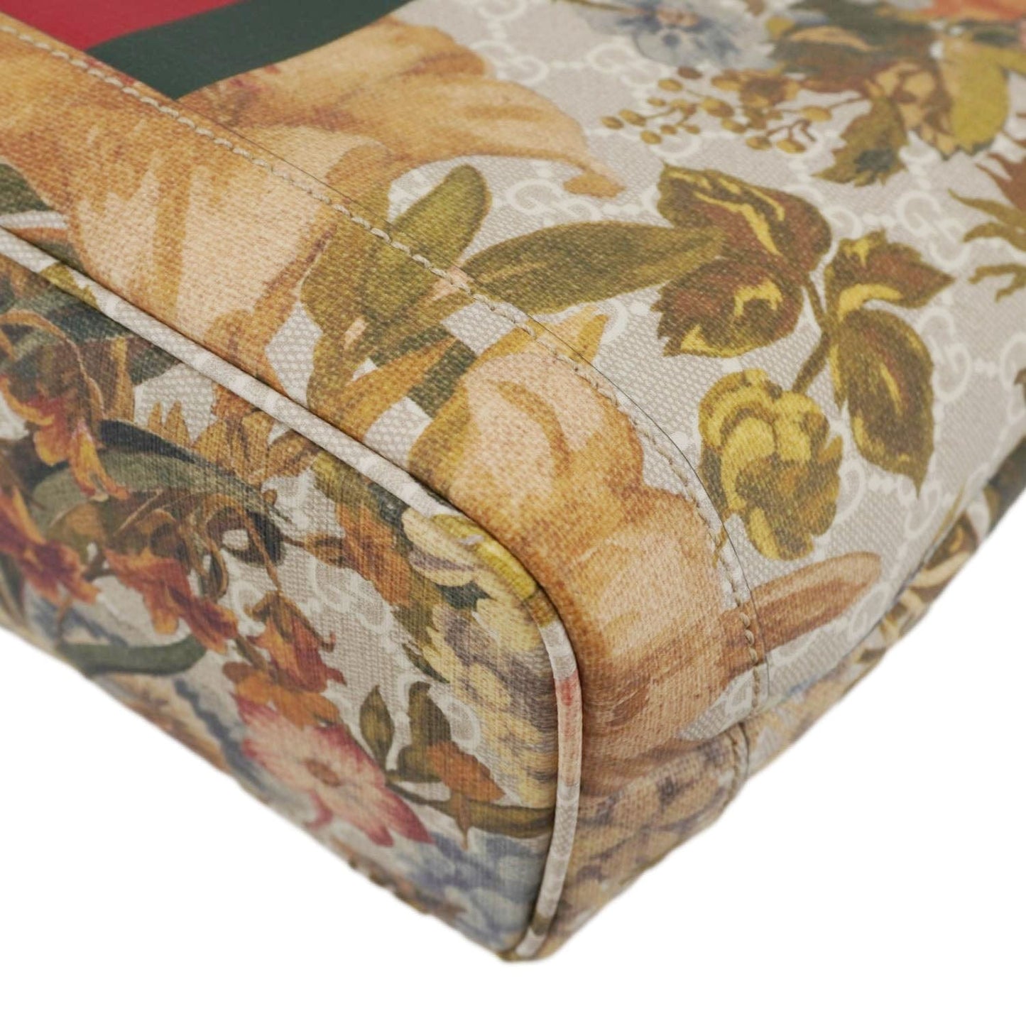 GUCCI Ophidia Small GG Supreme Flora Canvas Tote Bag Multicolor 726762