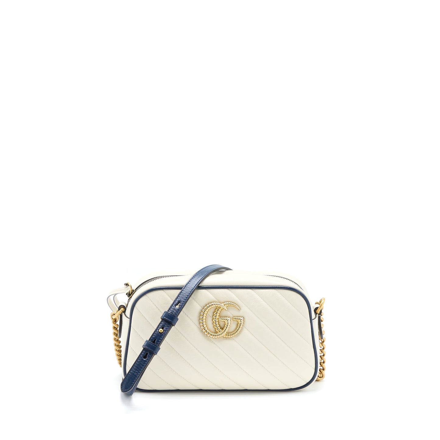 Gucci Marmont Camera Purse Calfskin White