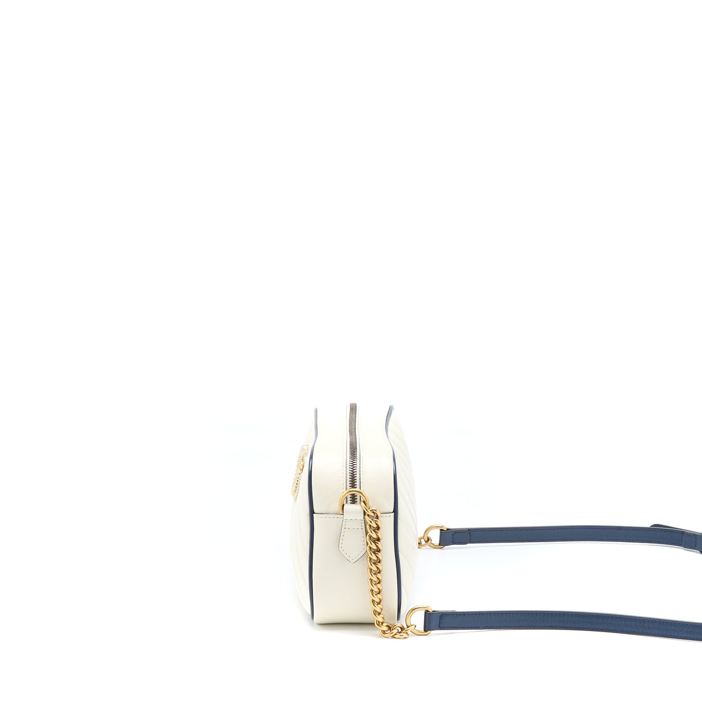Gucci Marmont Camera Purse Calfskin White
