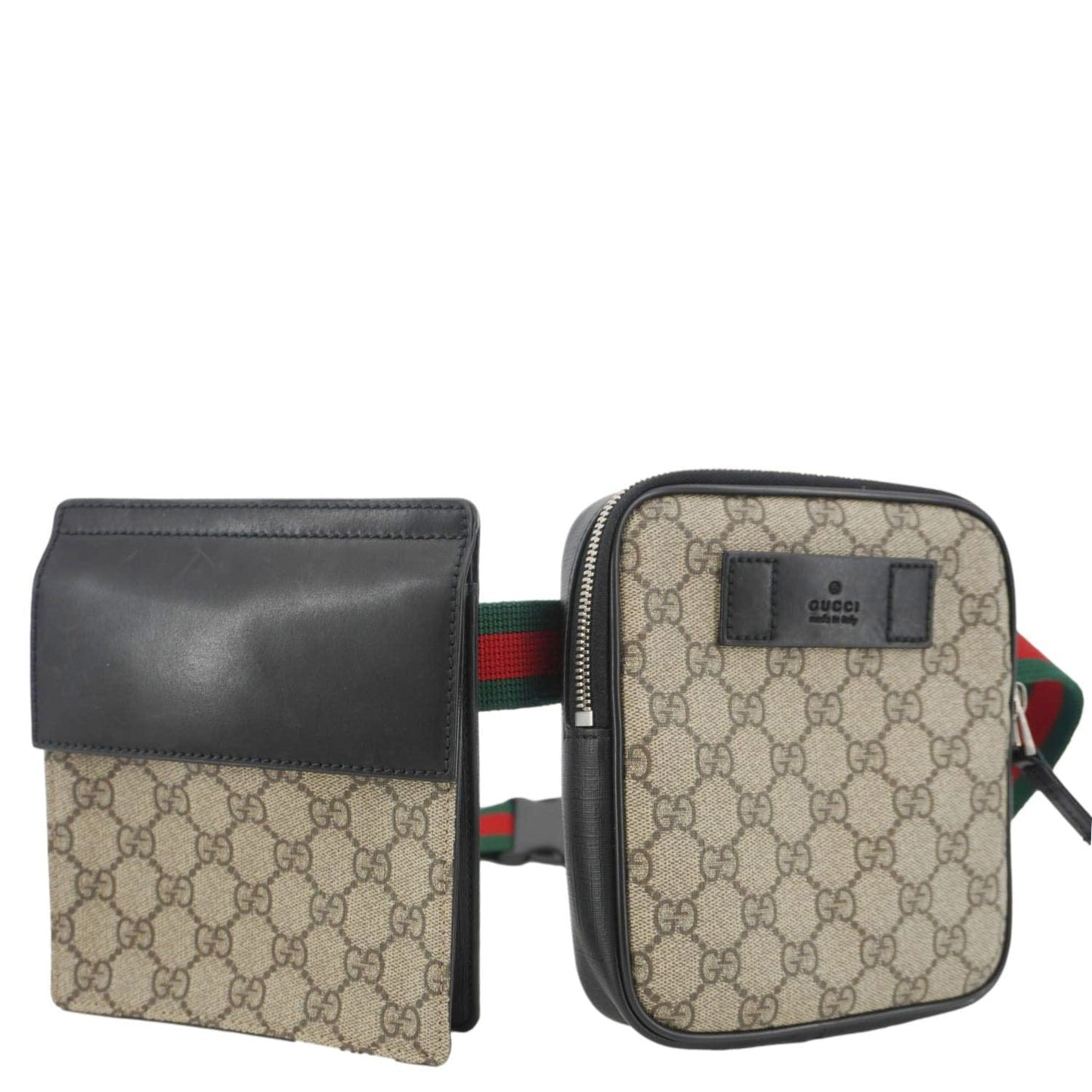 GUCCI GG Supreme Canvas Belt Bag Beige 450956