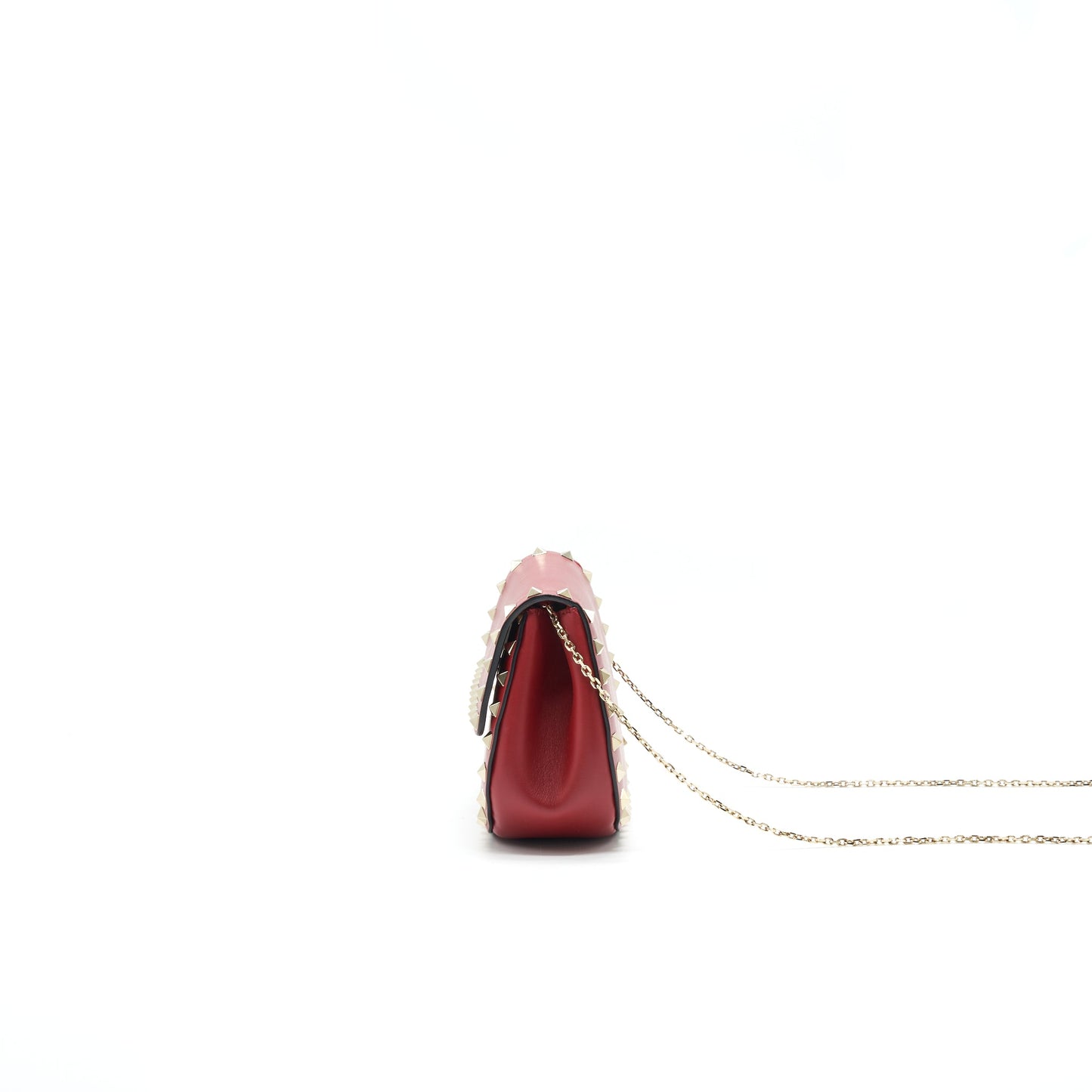 Valentino Rockstud Small Saddle Purse In