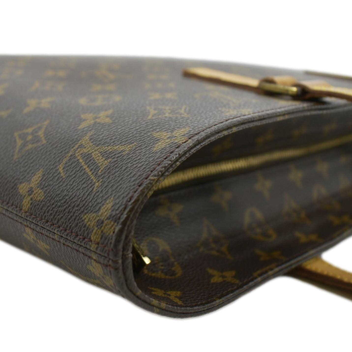 LOUIS VUITTON Luco Monogram Canvas Tote Bag Brown