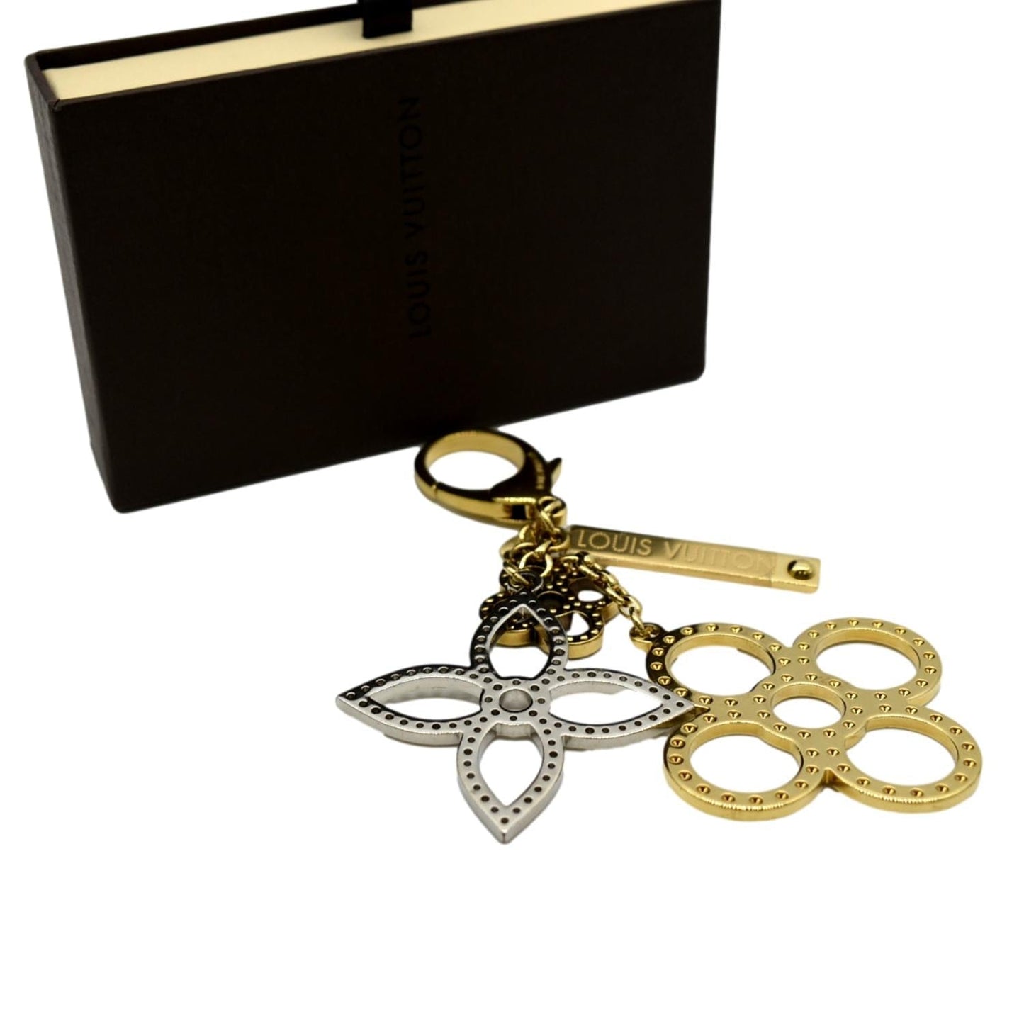 LOUIS VUITTON Bijoux Sac Tapage Key Chain Bag Charm Gold