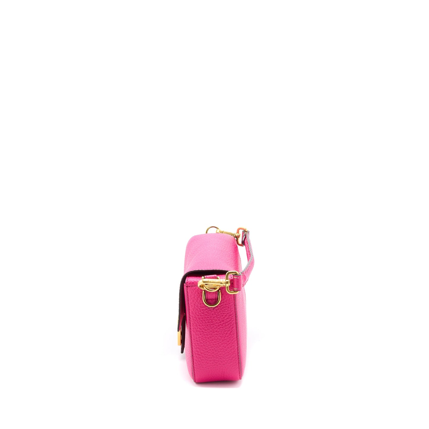 Fendi Baguette Purse Calfskin Pink