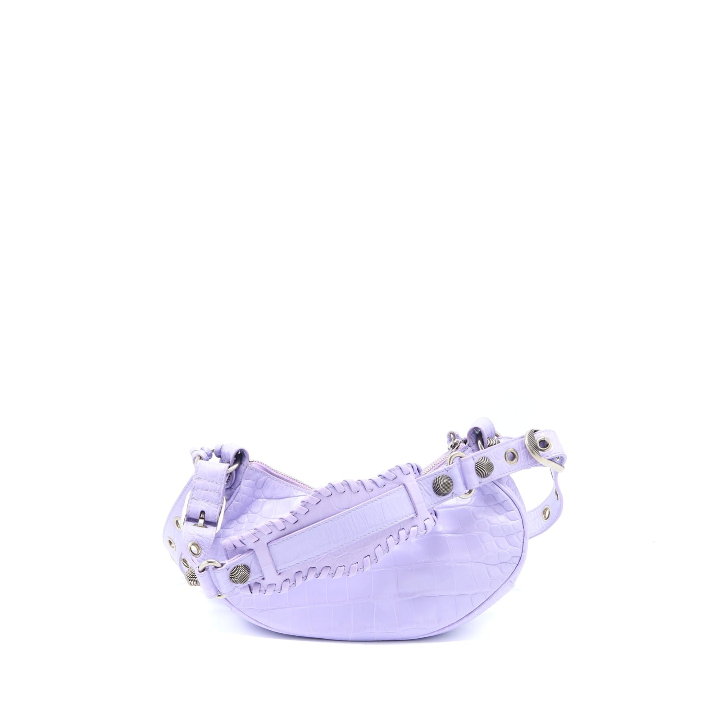 Balenciaga Le Cagole Mini Purse Calfskin Light Purple
