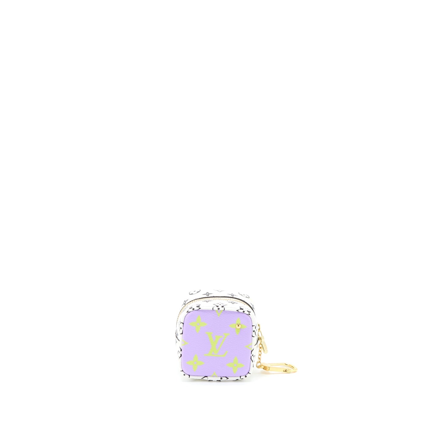 Louis Vuitton Key Chain Cube Coin Purse Monogram Canvas Multicolour