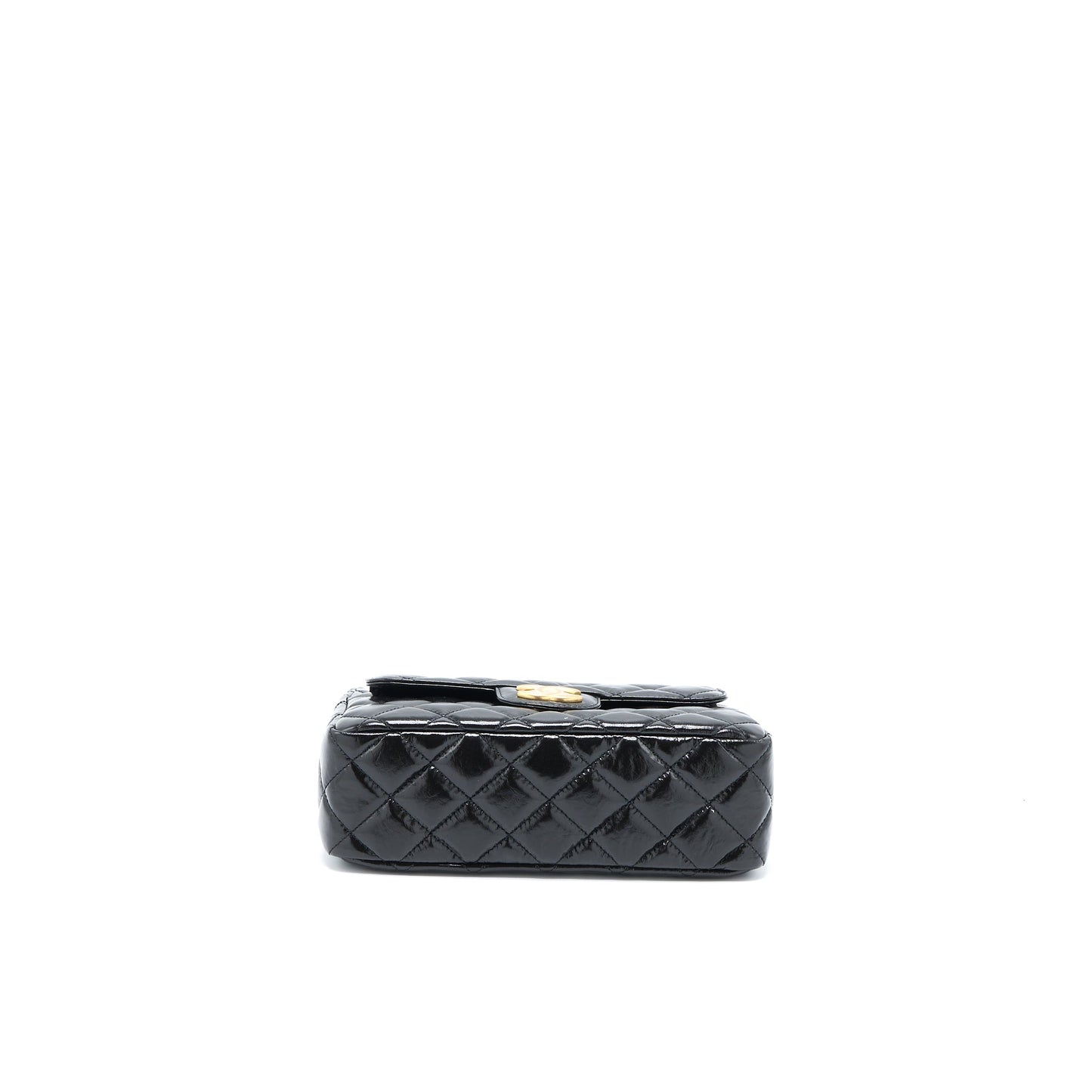 Chanel 23C Hobo Bag Shiny Calfskin Black Brushed GHW (Microchip)