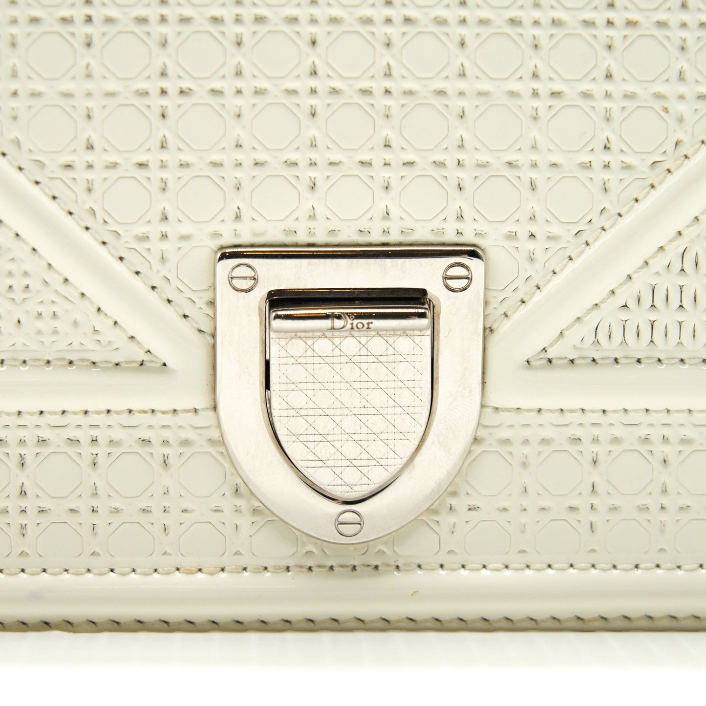 Dior mini Diorama Bag White with SHW
