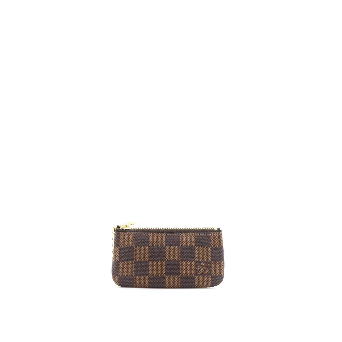 Louis Vuitton Key Pouch Damier Ebene Canvas Brown