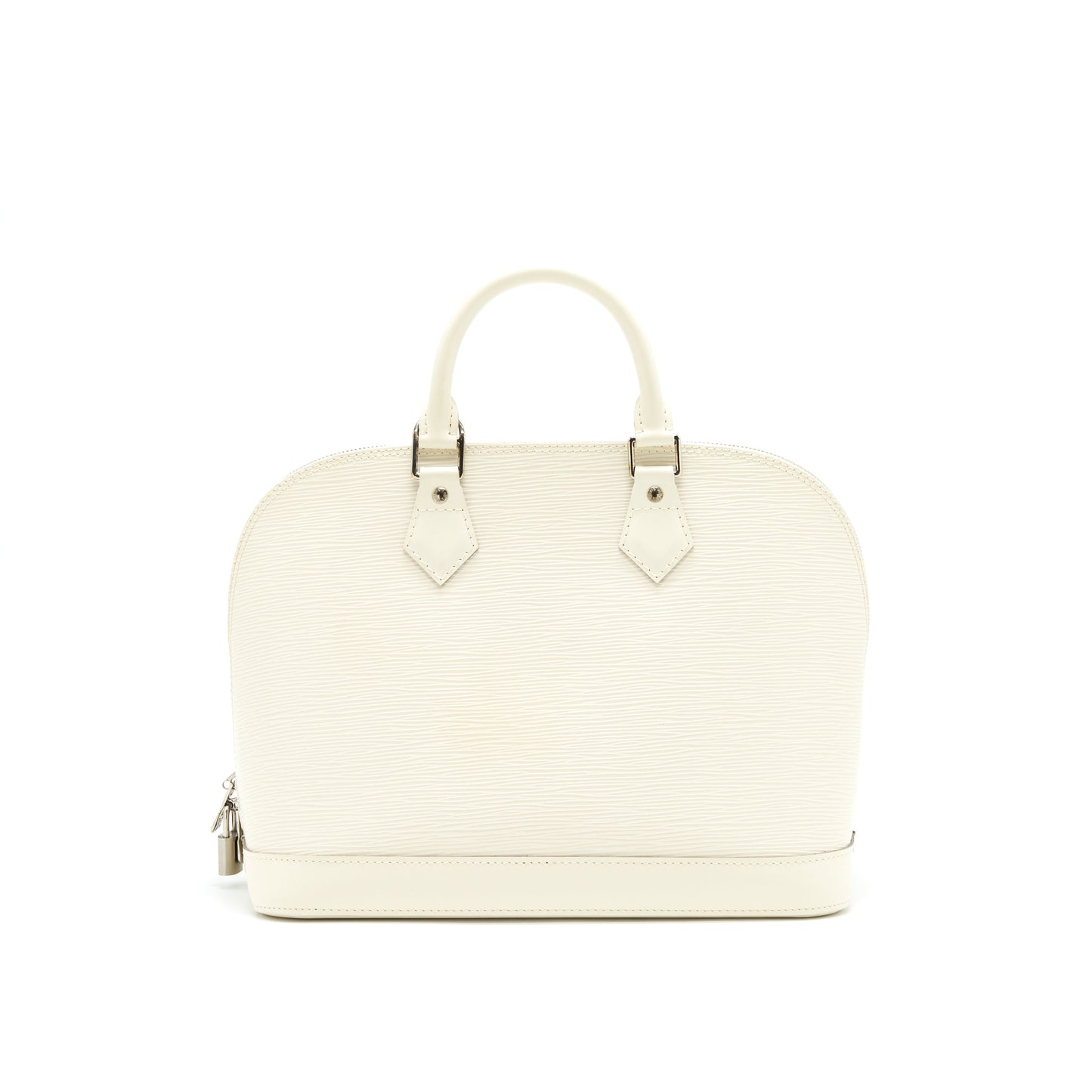 Louis Vuitton Alma epi leather white