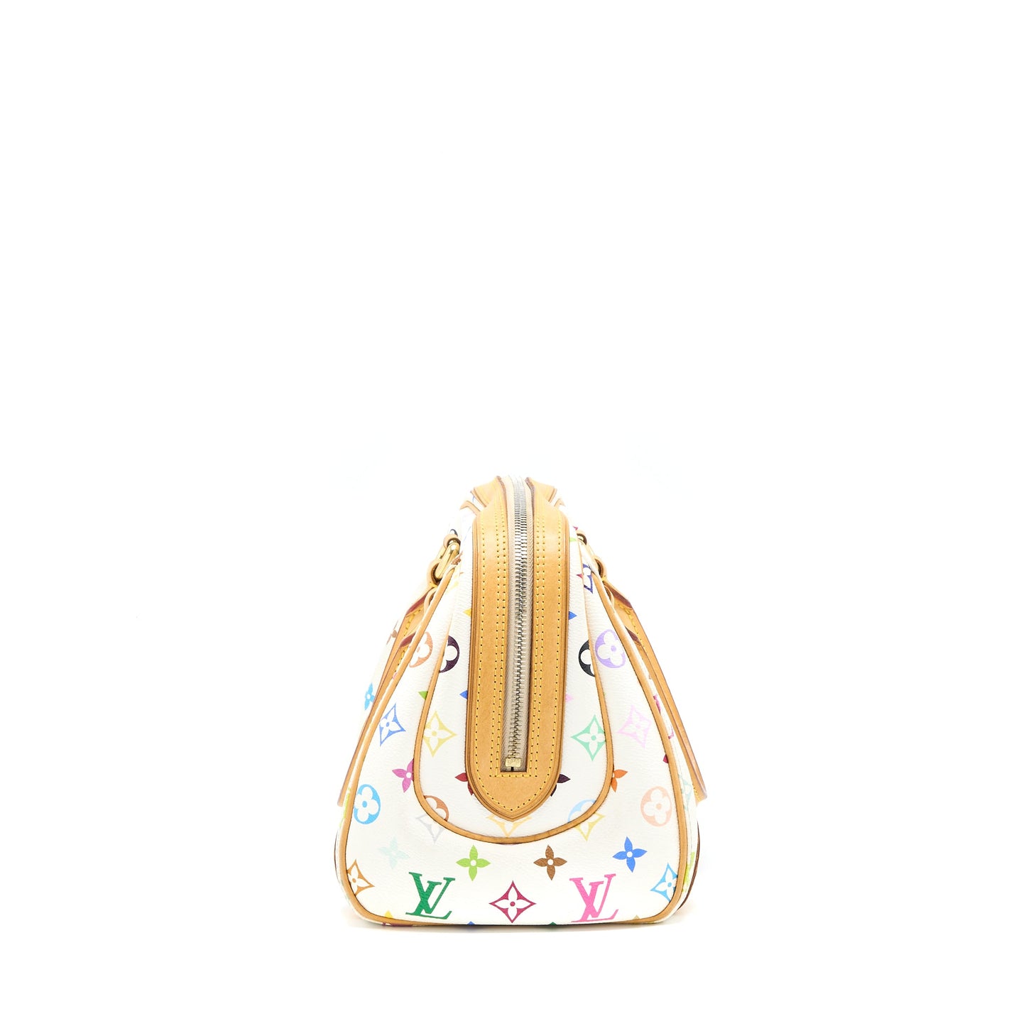 Louis Vuitton Vintage Bowling Purse Monogram Canvas White/Multicolour