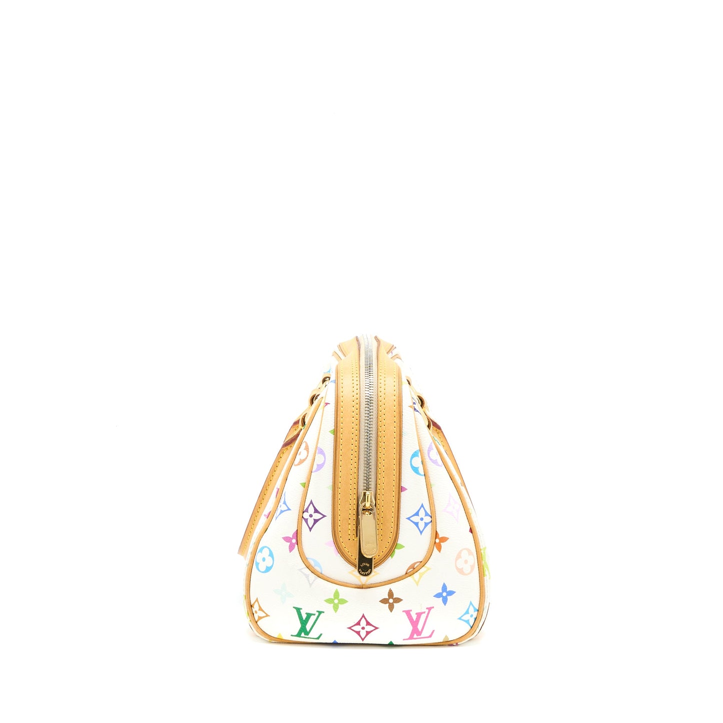 Louis Vuitton Vintage Bowling Purse Monogram Canvas White/Multicolour
