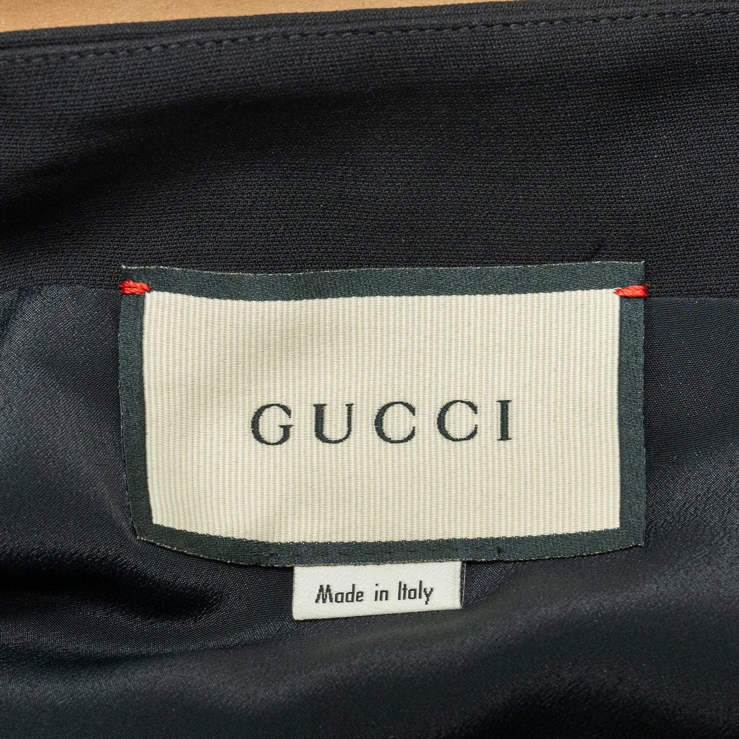 Gucci Size 38 Belt A-Line Skirt Silk/Wool Black