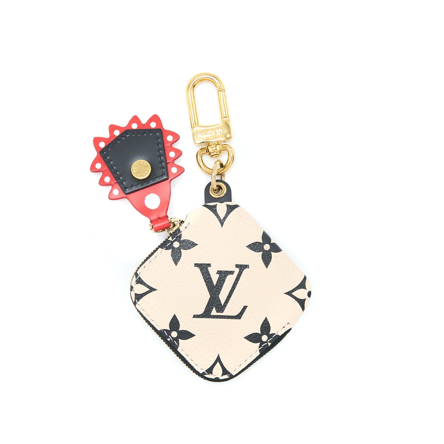 Louis Vuitton 2020 Crafty Square Coin Pouch Purse Charm Monogram Giant Canvas