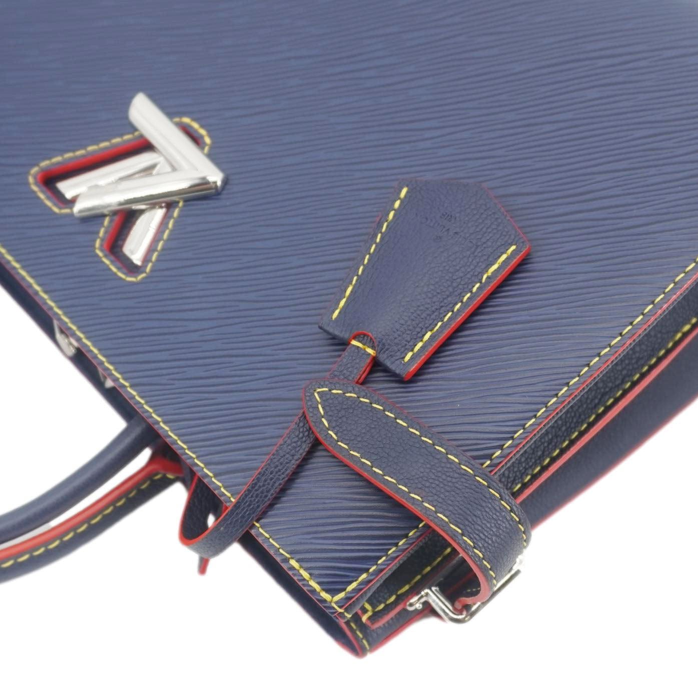 LOUIS VUITTON Twist Epi Leather 2Way Tote Bag Indigo