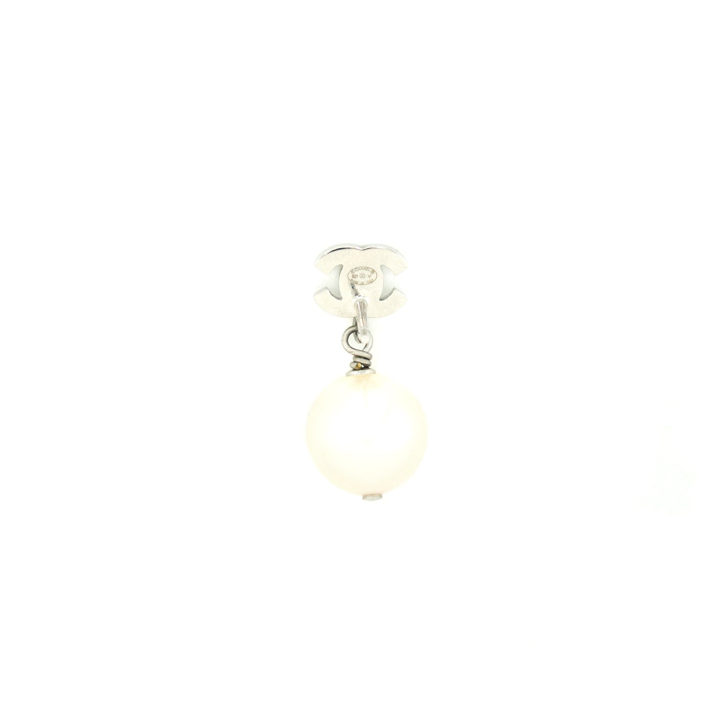 Chanel Pearl drop Crystal earrings