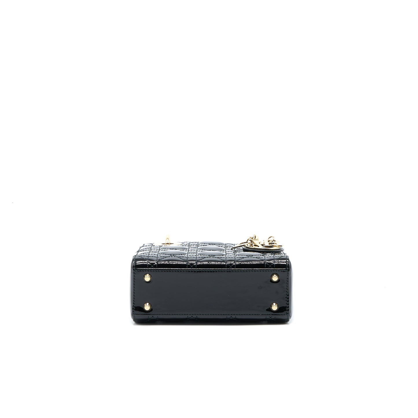 Dior Mini Lady Dior Patent Black