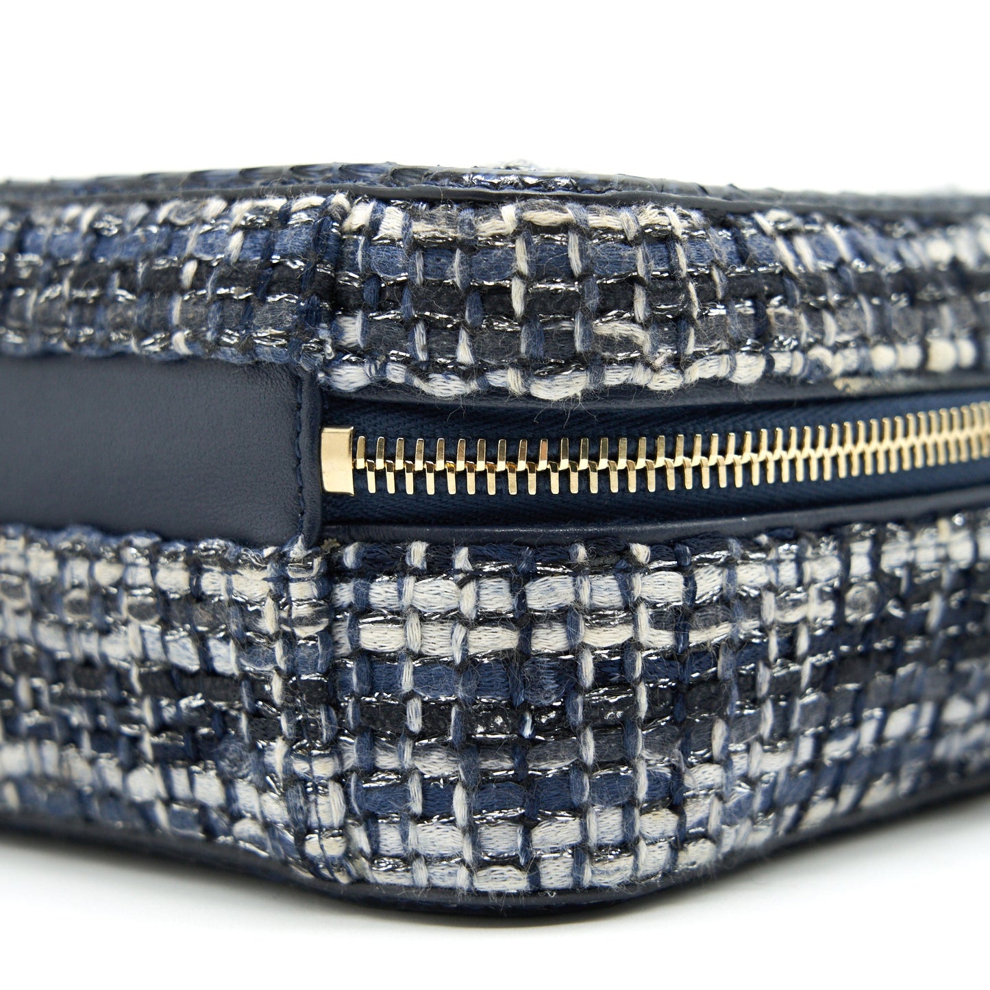 Chanel tweed and Python Small Vanity Case