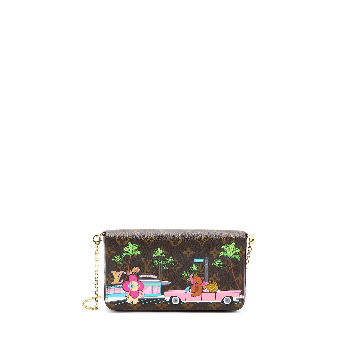 Louis Vuitton Felicie Pochette Vivienne Mascot on Hollywood Drive Monogram Canvas