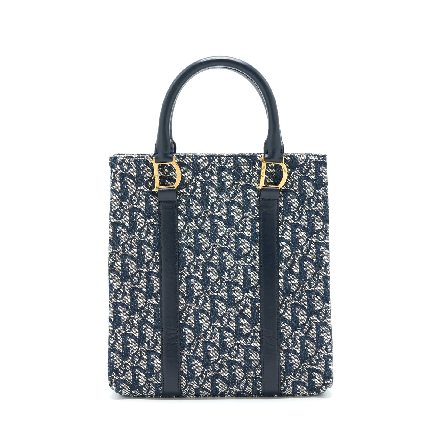 Dior Vintage Tote Purse Oblique Canvas