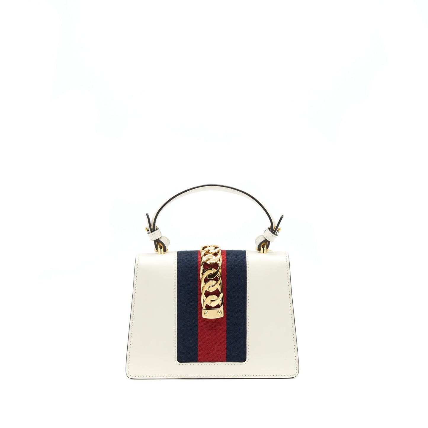 Gucci Sylvie Embroidered Mini Purse White