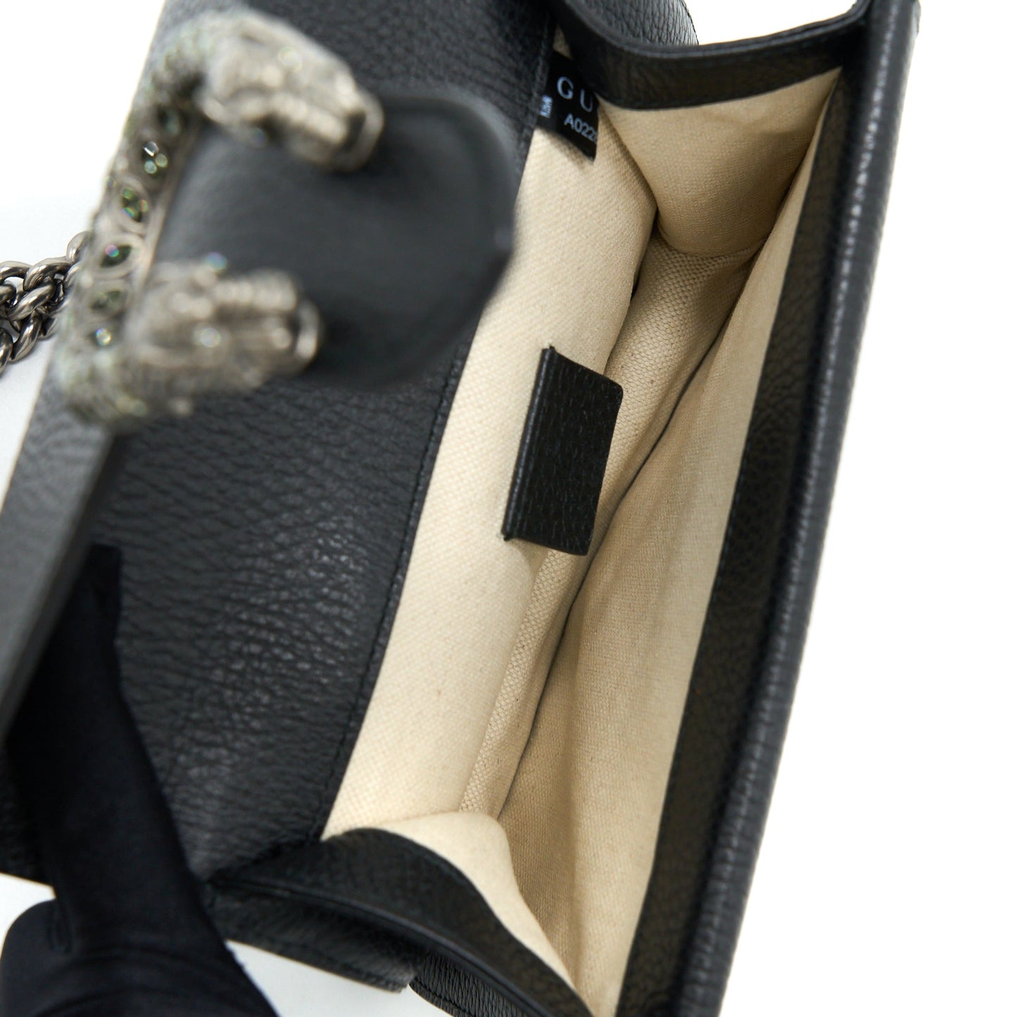Gucci Mini Dionysus Purse Calfskin Black