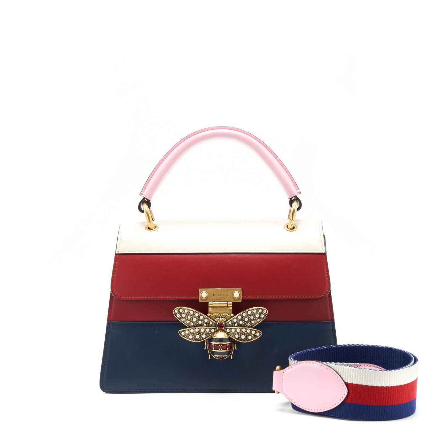 Gucci Queen Margret Top Handle Purse Multi colour
