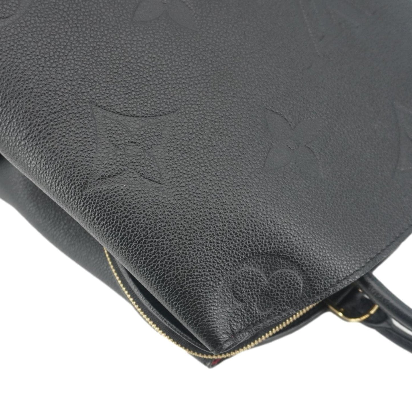 LOUIS VUITTON Grand Palais MM Monogram Empreinte Leather Shoulder Bag Black