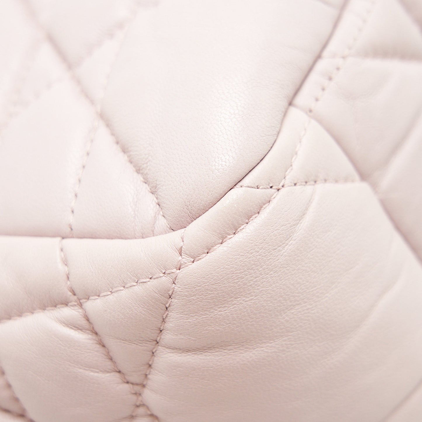 CHRISTIAN DIOR CANNAGE LEATHER FLAP BAG IN LIGHT PINK GHW