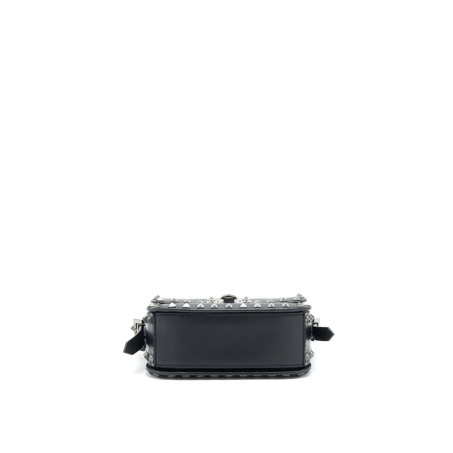 Valentino Garavani small Rockstud Grainy Calfskin Crossbody Purse Black