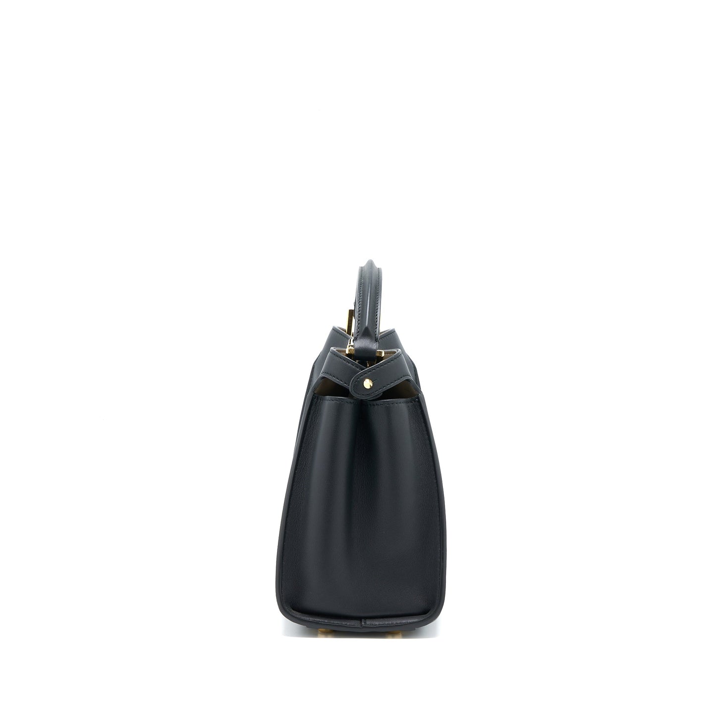 Fendi Small Peekaboo Iconic Purse Calfskin Black