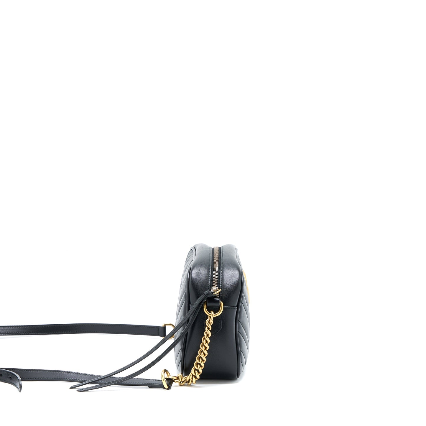 Gucci Marmont Camera Purse Black Brushed