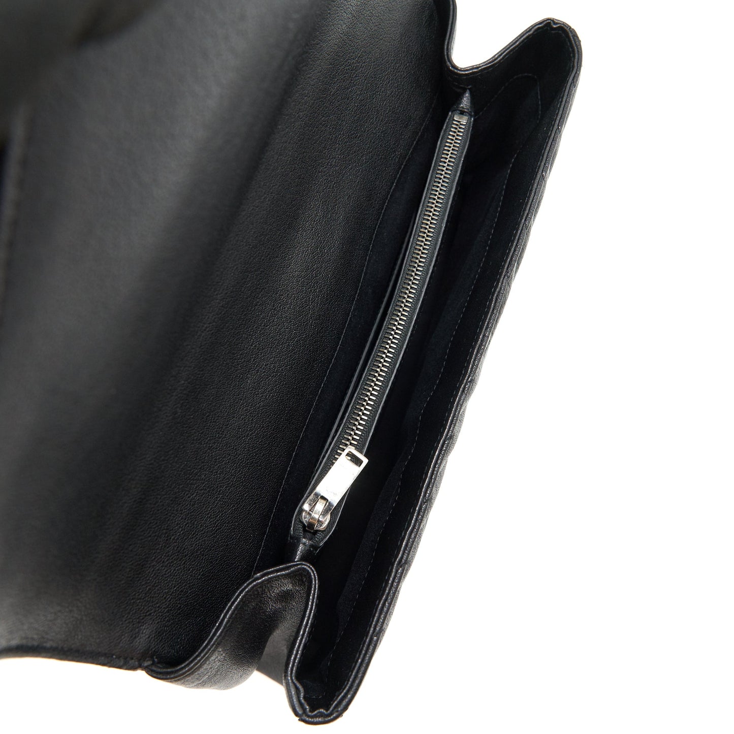 SAINT LAURENT / YSL COLLEGE IN MATELASSE LEATHER BLACK