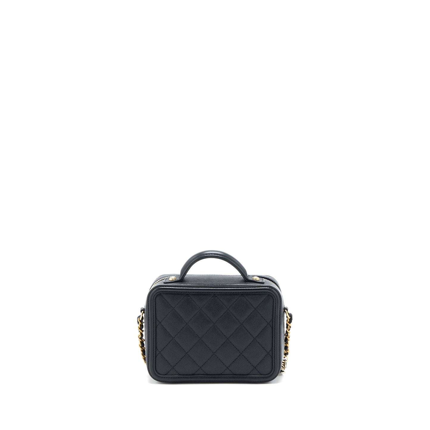 Chanel Filigree Vanity Case Caviar Black GHW