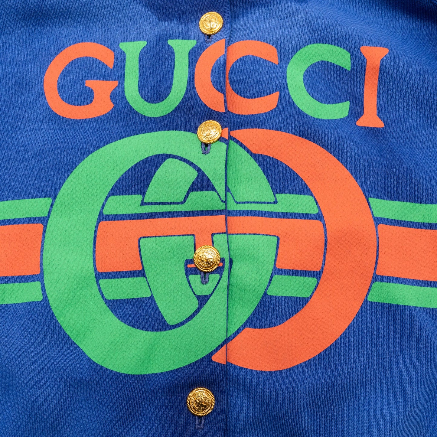 Gucci Size Oversized Logo Cardigan/Jacket Cotton Multicolour