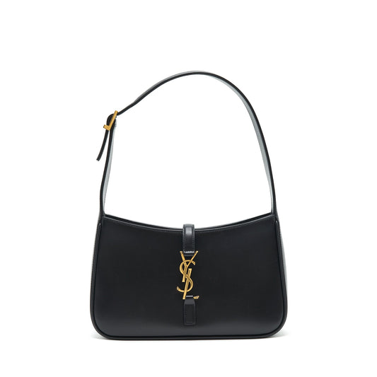 Saint Laurent Le 5 A 7 Hobo Purse calfskin black