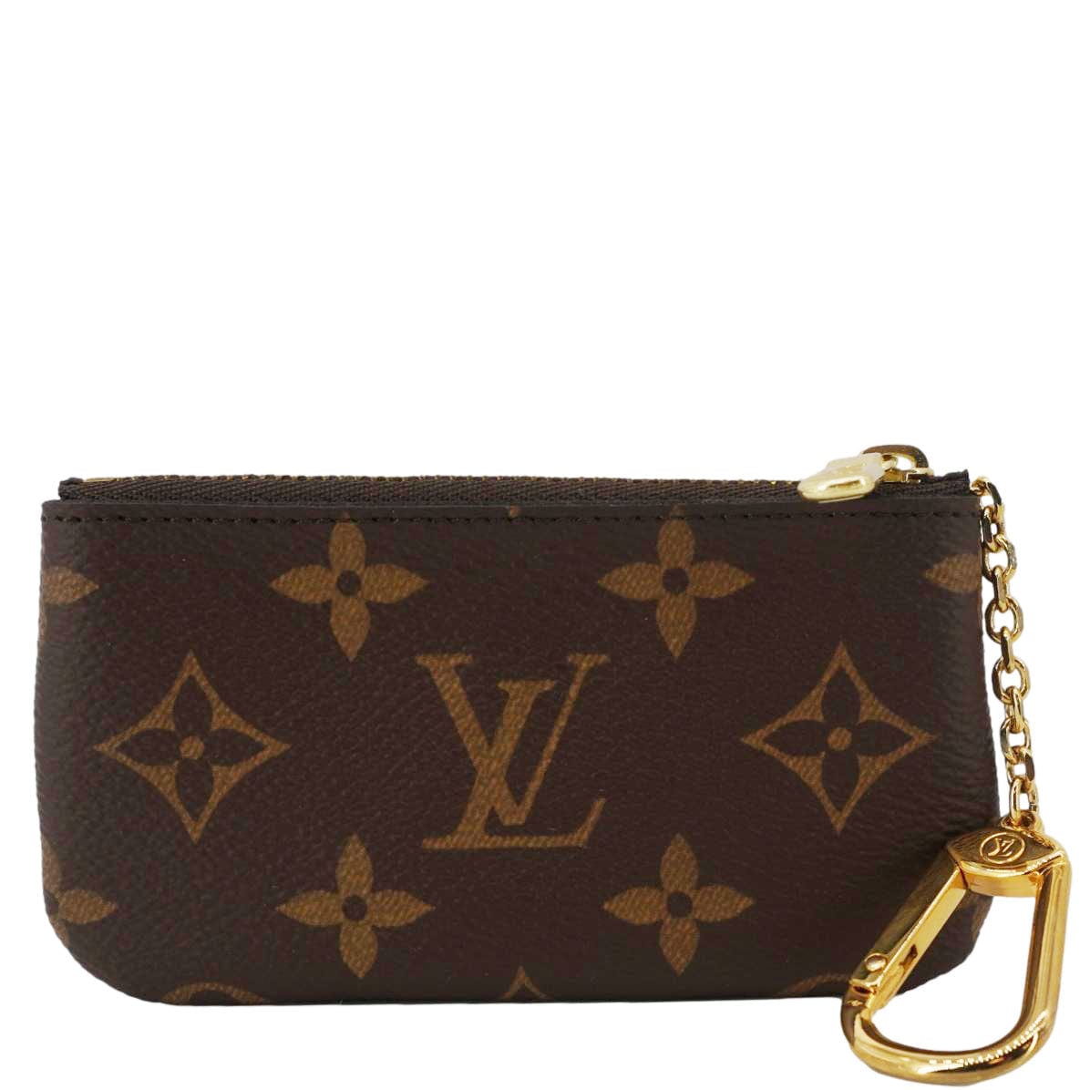 LOUIS VUITTON Key Coin Pouch Monogram Canvas Brown
