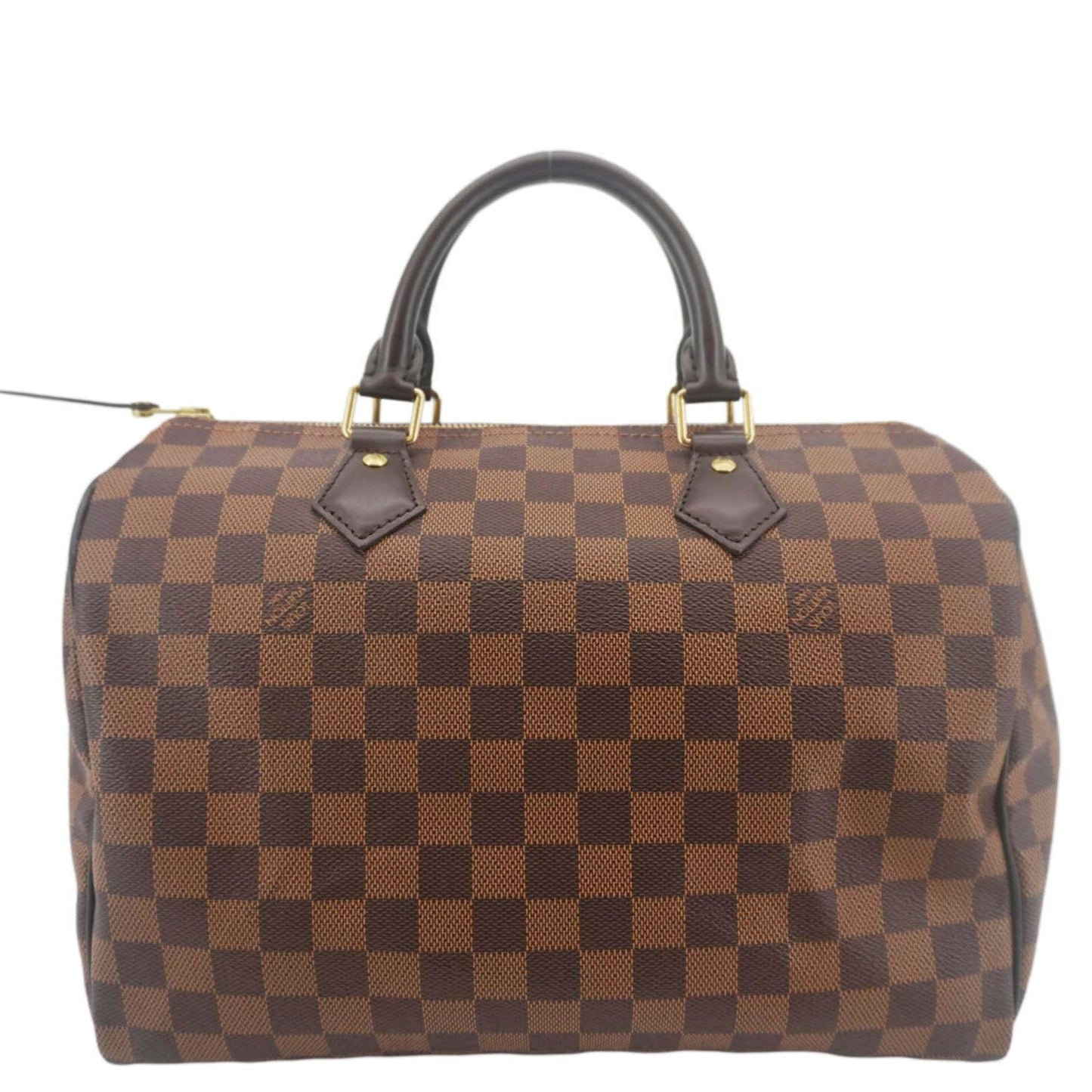 LOUIS VUITTON Speedy 30 Damier Ebene Satchel Bag Brown