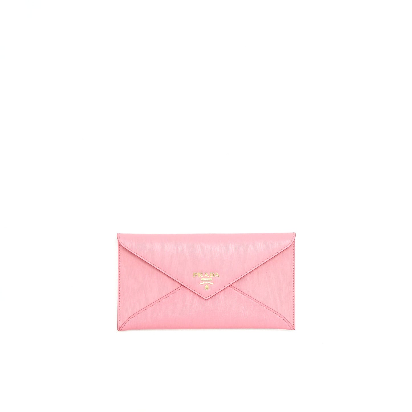 PRADA Saffiano Envelope Wallet in Pink