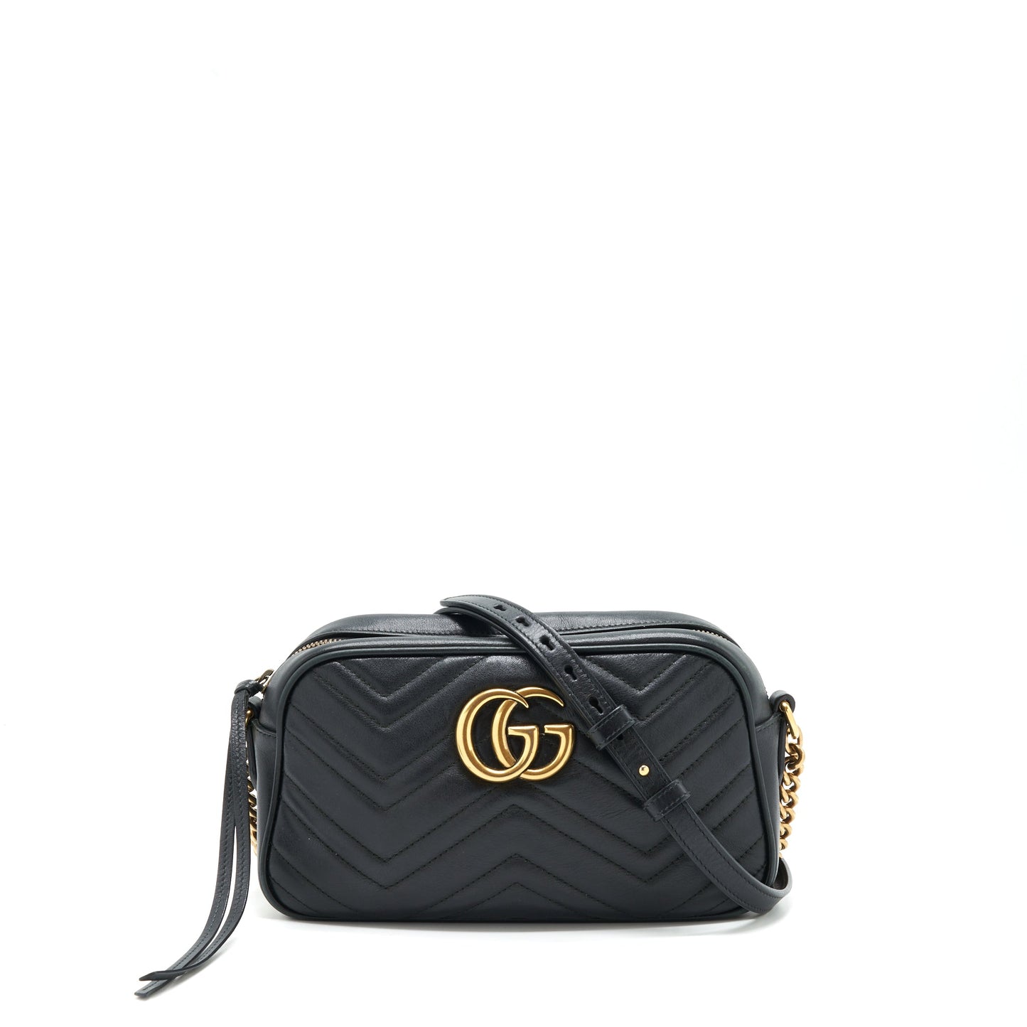 Gucci Marmont small matelasse Mini Purse black