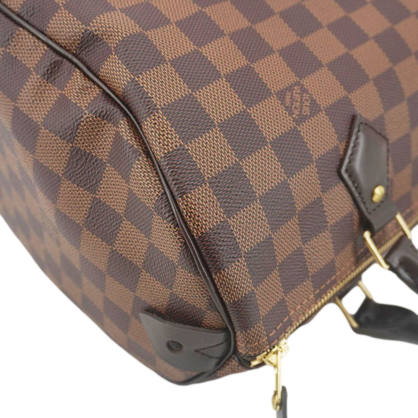 LOUIS VUITTON Speedy 30 Damier Ebene Satchel Bag Brown